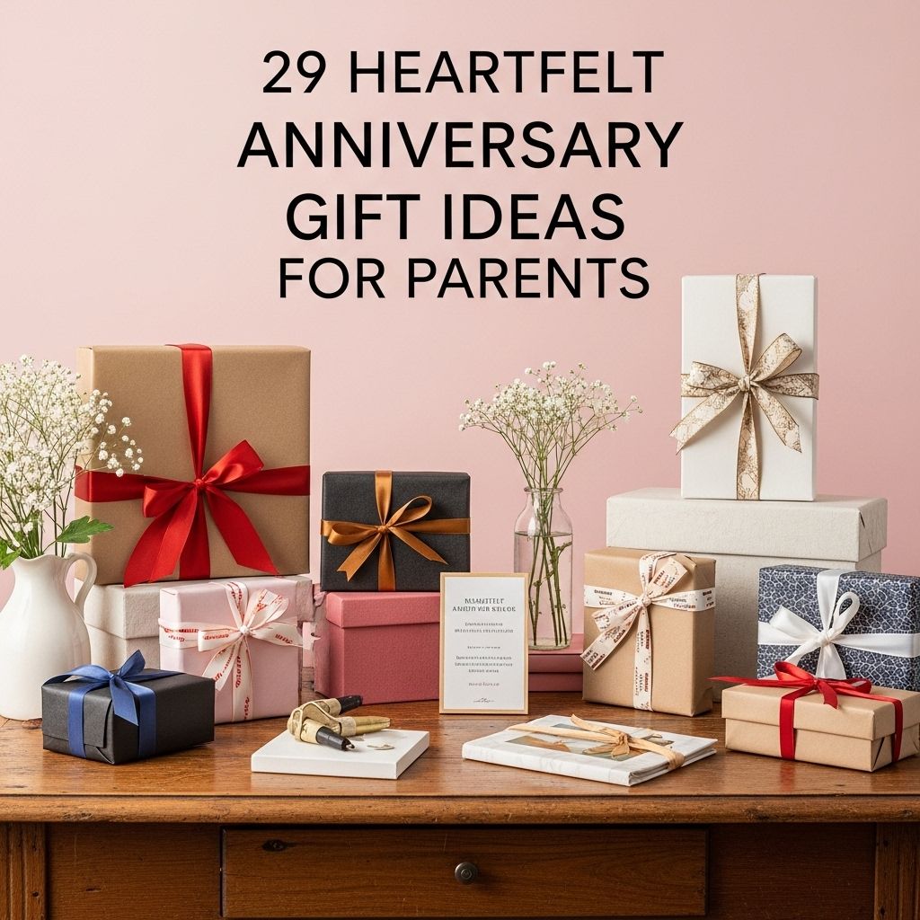 Discover 29 creative and meaningful anniversary gift ideas to celebrate your parents’ enduring love and partnership.