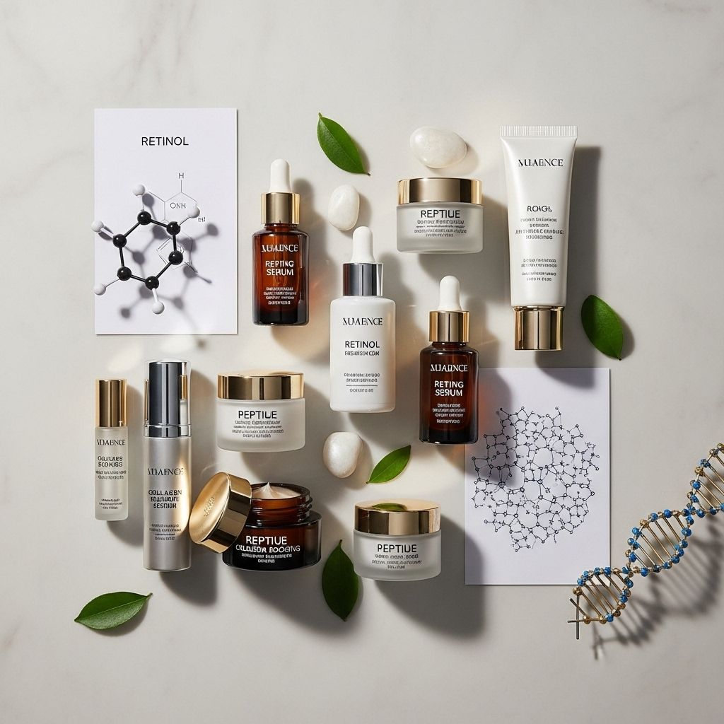 Retinol and peptide synergy unlocks smoother texture and restored elasticity.