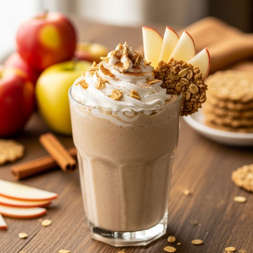 Turn the flavors of a homemade apple crisp into a delicious, nutrient-packed smoothie that’s perfect for breakfast, snack, or post-workout fuel.