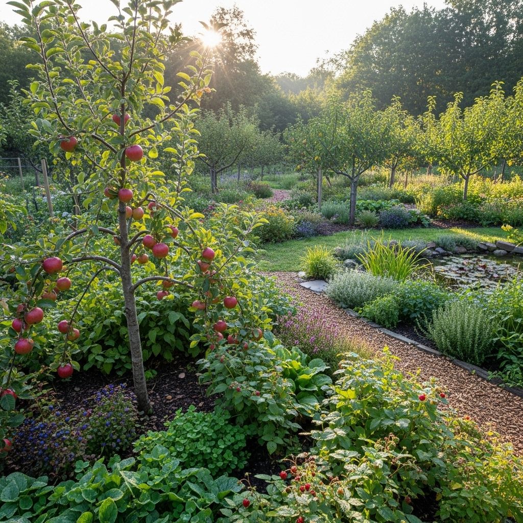 Discover the principles and practices that make apples a resilient, productive part of a thriving forest garden ecosystem in temperate climates.