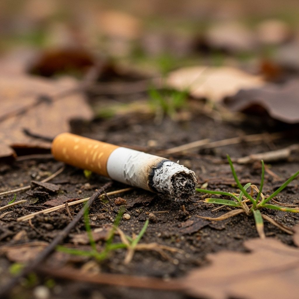 Despite appearances, most cigarette butts persist for years and cause serious harm to the environment.