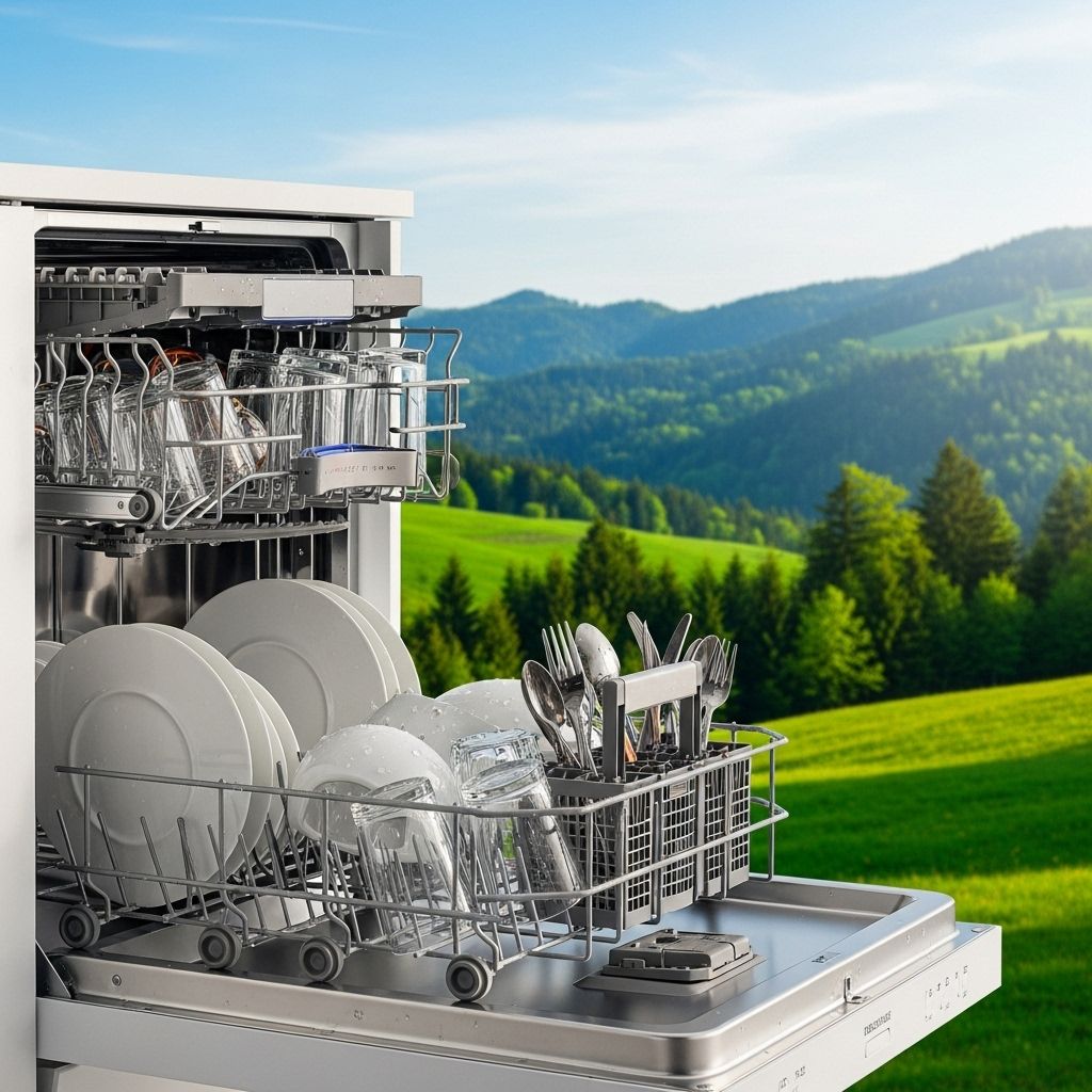 Examining how dishwashers compare to handwashing and what it means for water, energy, and sustainable living.