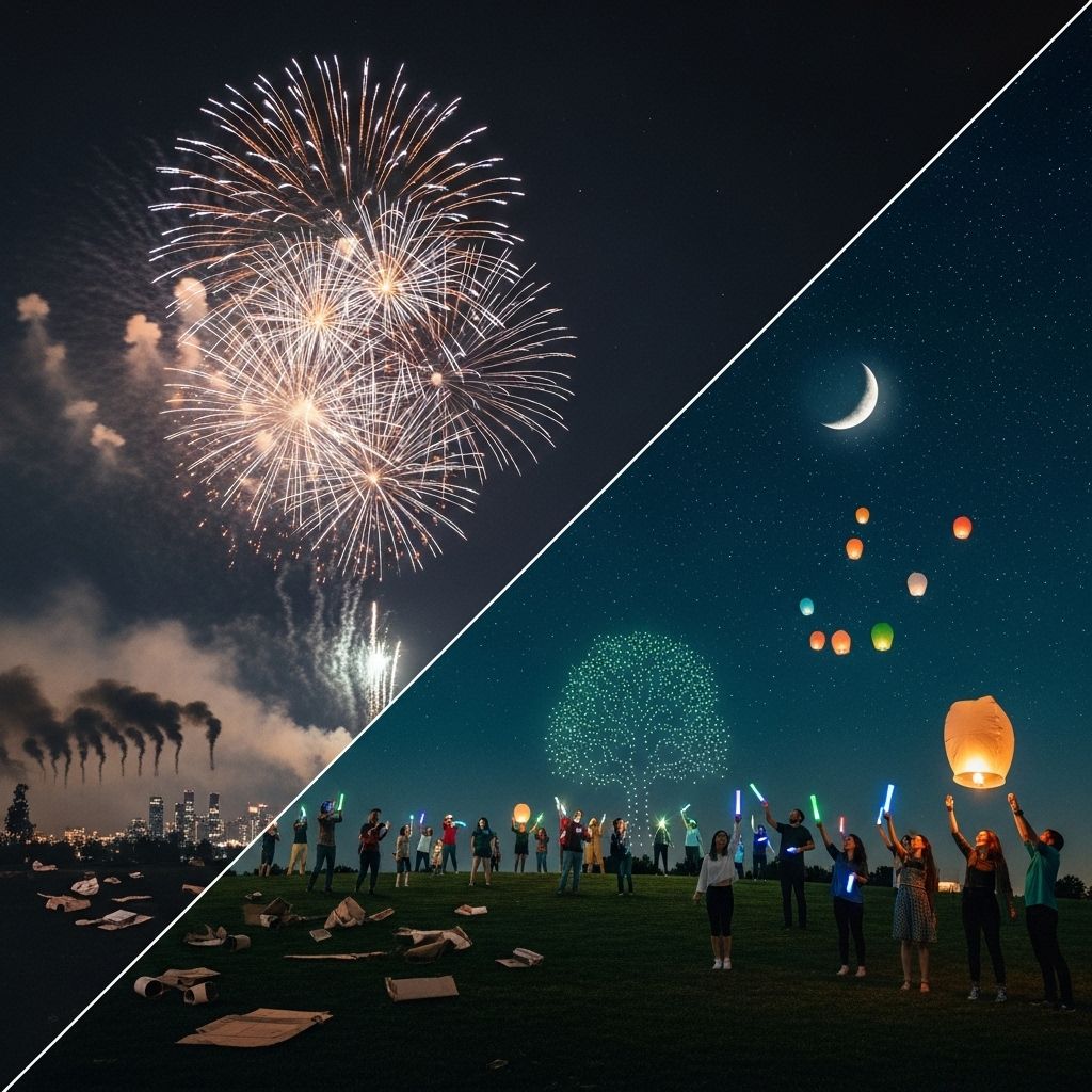 Discover the environmental, health, and wildlife impacts of traditional fireworks—and explore greener alternatives.
