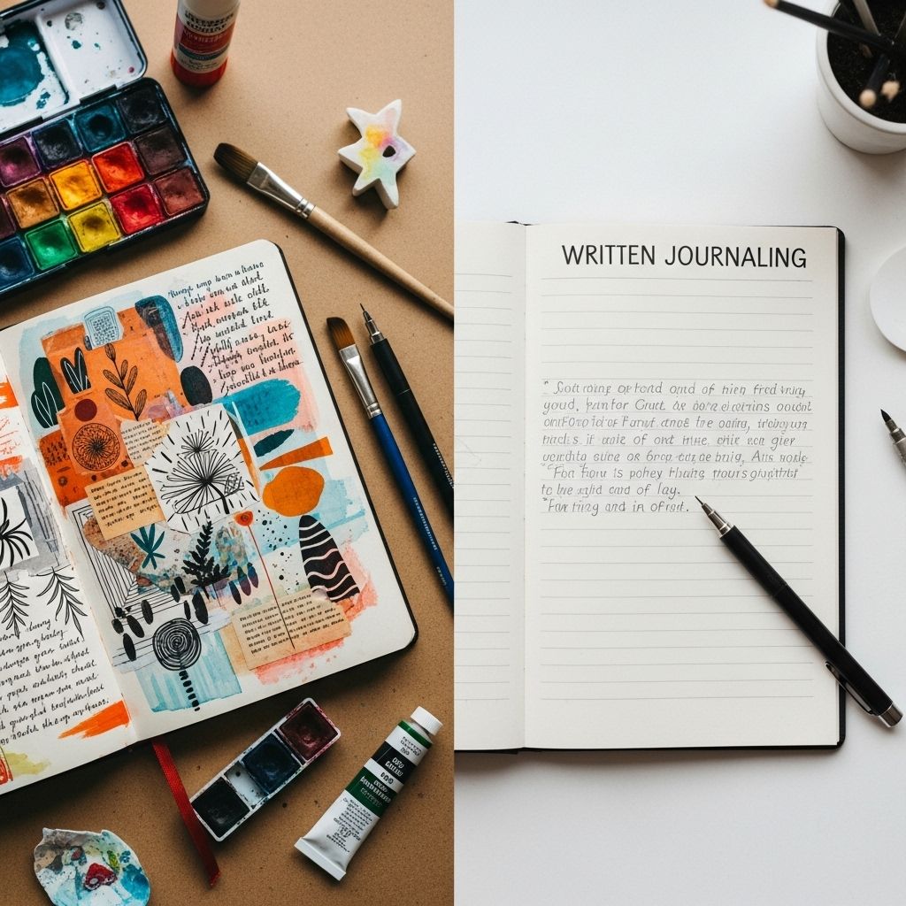 Art Journaling vs. Written Journaling: Unlocking Creativity Through Diverse Outlets Using imagery or words reveals hidden emotions and unveils a unique creative voice.