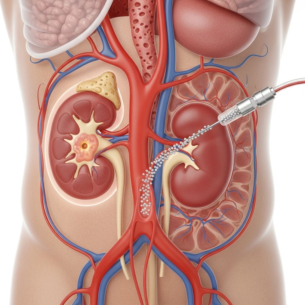 Arterial Embolization for Kidney Cancer: Procedure, Uses, Risks, and Recovery Discover how arterial embolization offers a minimally invasive option for managing kidney tumors and advanced kidney cancer.