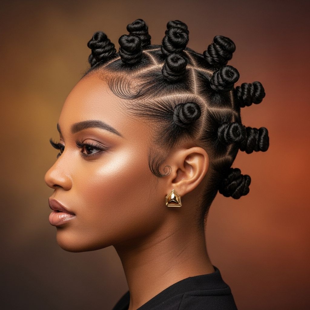 Turn heads with a stunning Bantu Knot Crown—tips, tricks, and all you need for this radiant half-up, half-down protective style.
