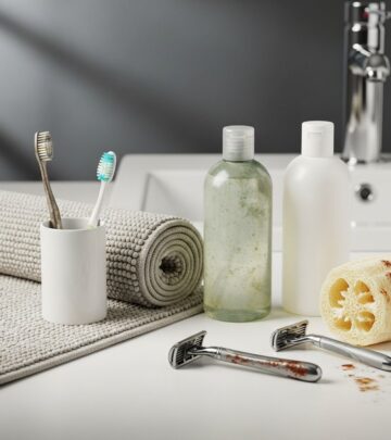 Tending to forgotten items stops mold growth and maintains a fresh, hygienic bathroom.