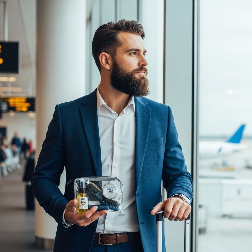 Beard Care While Traveling: TSA Rules, Mini Kits, and Pro Tips for Every Beardsman Maintain a sharp, nourished beard on every trip with TSA-compliant grooming essentials.
