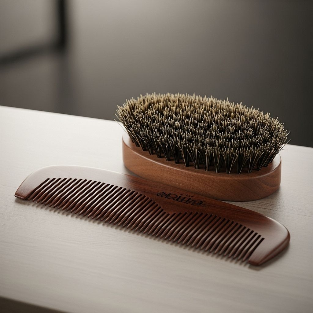Beard Comb vs Brush: Choosing the Right Tool for Optimal Beard Grooming and Health Prevent snags and nourish your skin while training hair growth for a fuller look.