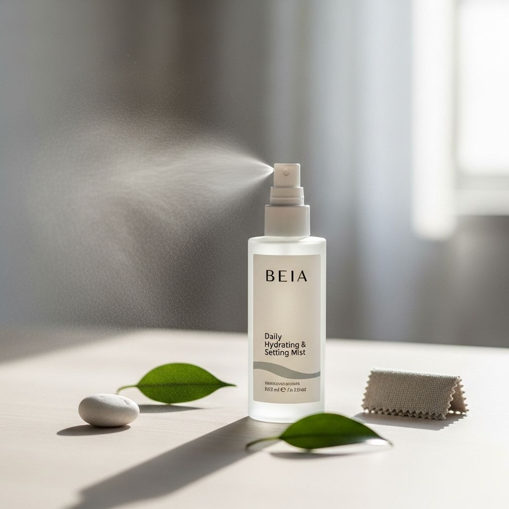 Skincare minimalism meets hydration with Beia’s fragrance-free, soothing setting mist—tested for real results.