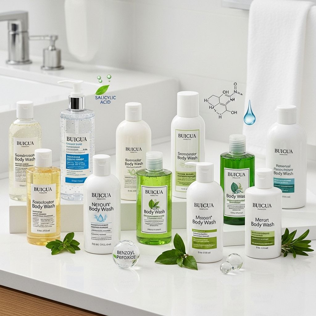 Battle breakouts on your body with dermatologist-approved body washes for clear, healthy skin from shoulders to toes.