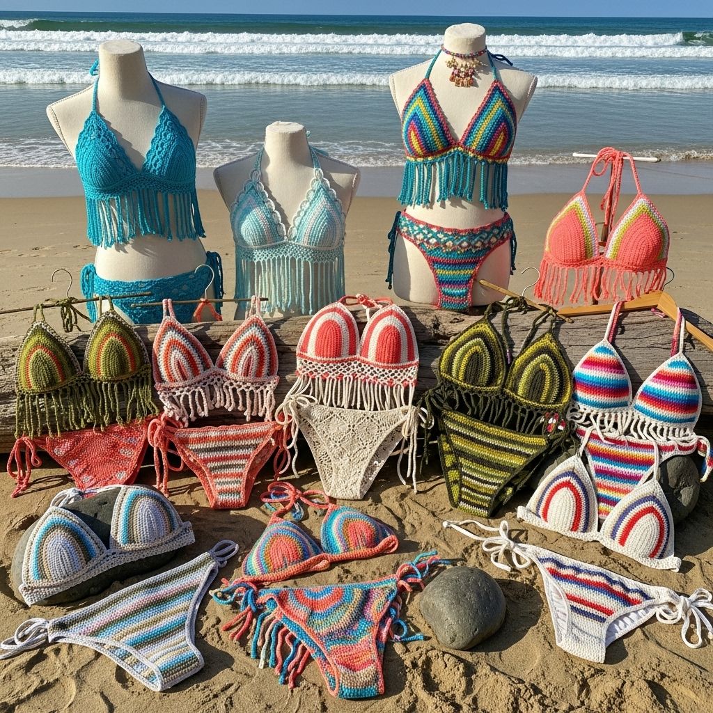 Dive into summer with vibrant, handmade-inspired crochet bikinis—explore trending styles, shopping tips, and answers to your FAQs.