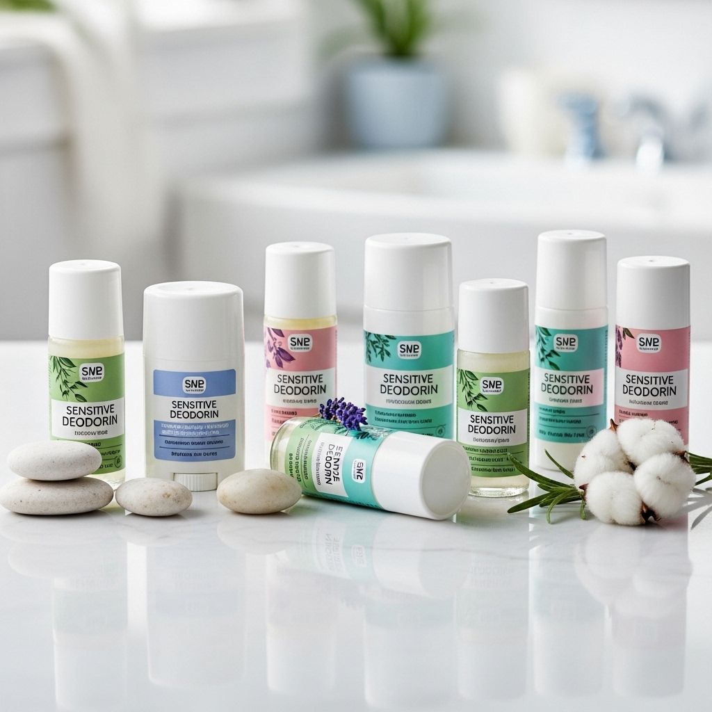 Expert-approved deodorants for sensitive skin, featuring gentle formulas, soothing ingredients, and lasting odor protection.