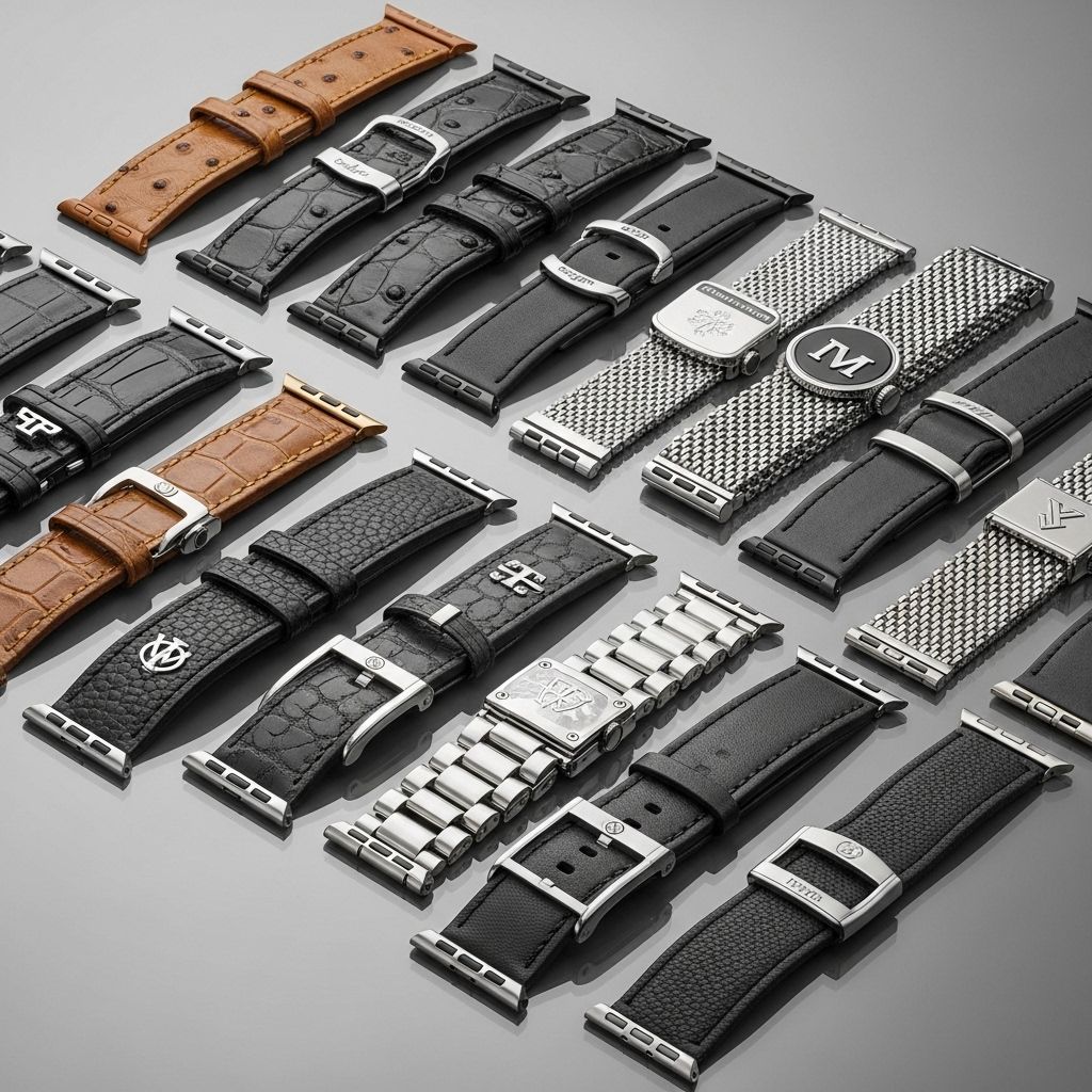 Elevate your wrist game with these luxe designer Apple Watch bands for a stylish, modern, and personalized look in 2024.