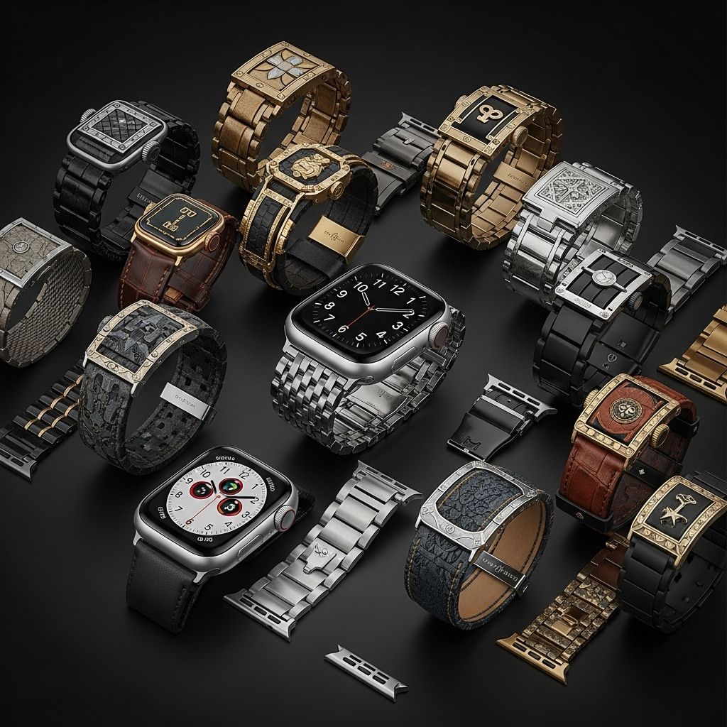 Elevate your wrist game with these luxe designer Apple Watch bands for a stylish, modern, and personalized look in 2024.