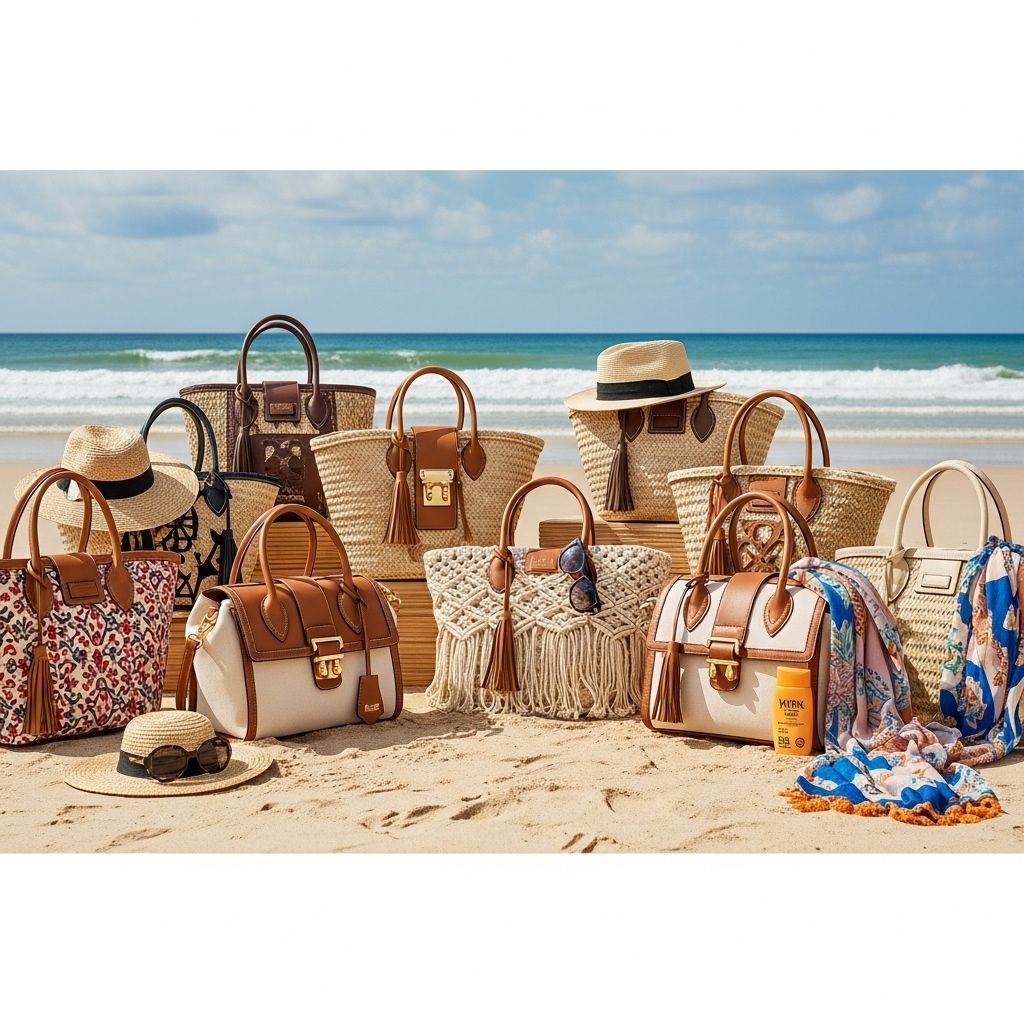 From raffia classics to vibrant luxe totes, discover the season’s most coveted designer beach bags for every style and getaway.