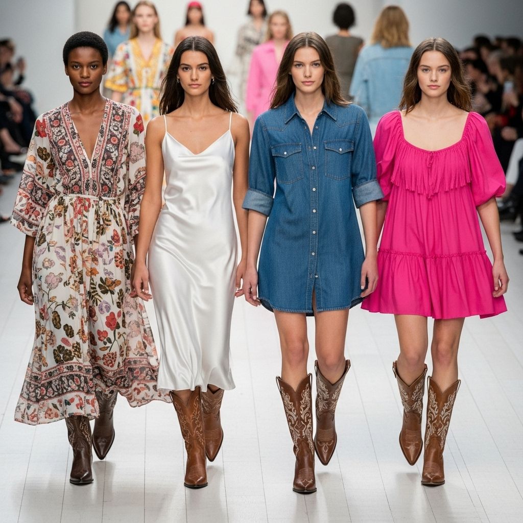 Cowboy boots are back and better than ever—discover the dress styles that pair perfectly for every occasion.