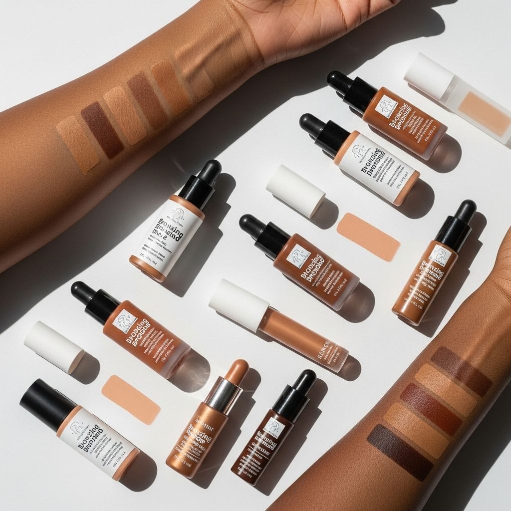 Discover the top Drunk Elephant bronzing drops dupes, tested by beauty experts, for a sun-kissed glow across all skin types and budgets.