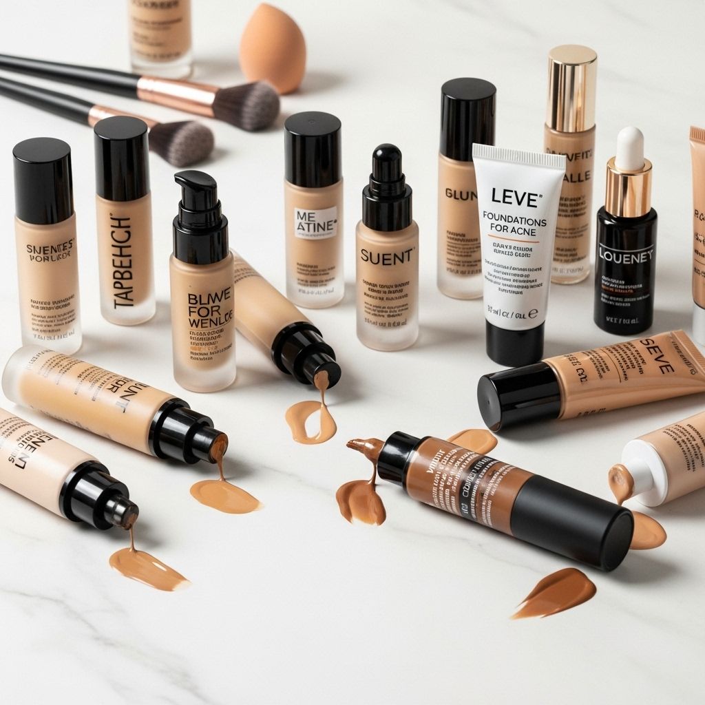 Expertly reviewed foundations for acne-prone skin, featuring formulas for coverage, comfort, and radiant results you can trust.