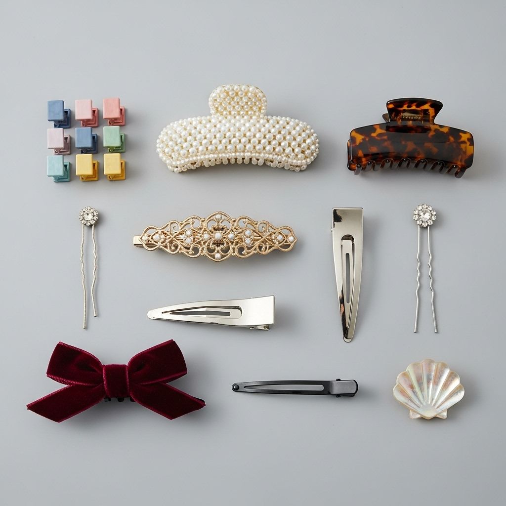 Elevate your hairstyle with the most fashionable barrettes, clips, and hair accessories trending right now.