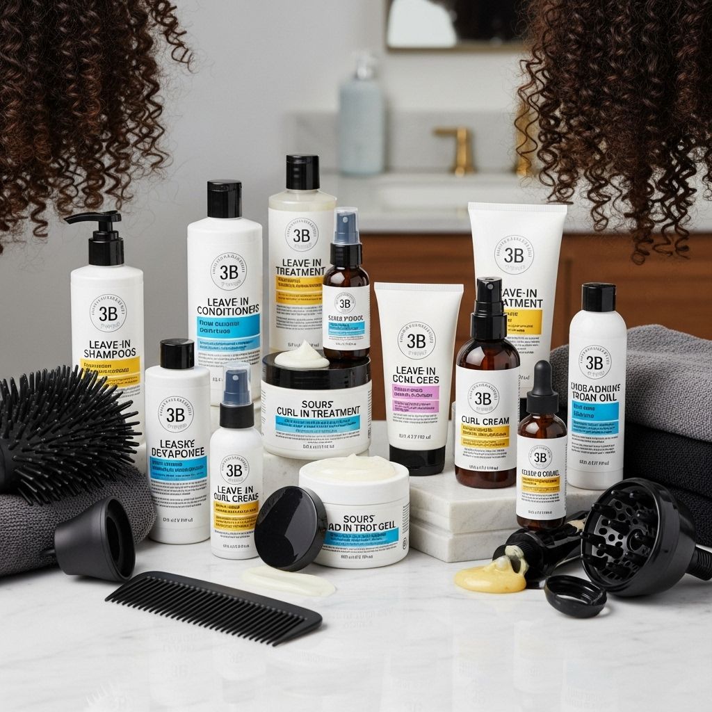 Essential formulas and expert tips for caring for 3B curly hair—defined, hydrated, and frizz-free, every single day.
