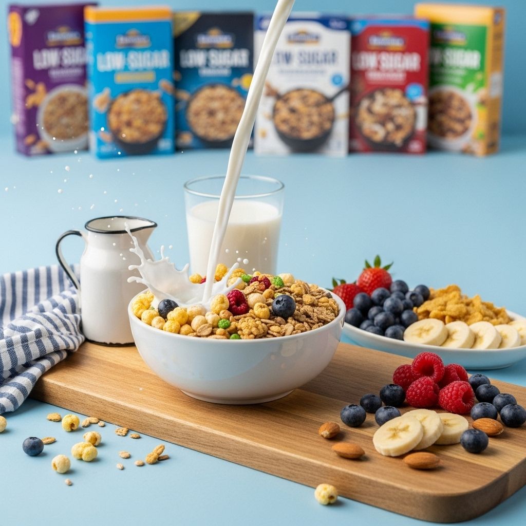 Discover delicious cereals that satisfy your cravings with less sugar and more nutrition—perfect for a balanced breakfast.