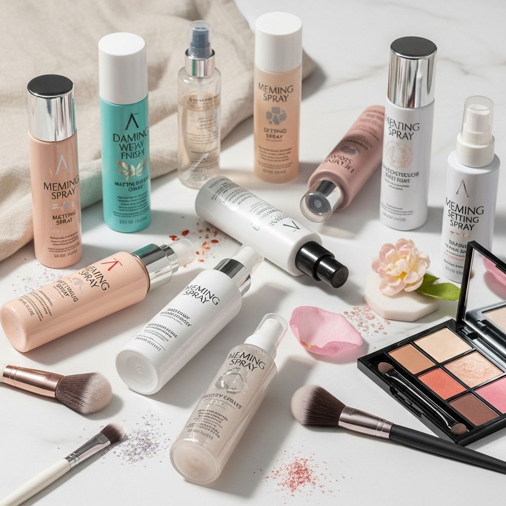 Your comprehensive guide to top setting sprays—keep makeup fresh, flawless, and long-lasting no matter your skin type.