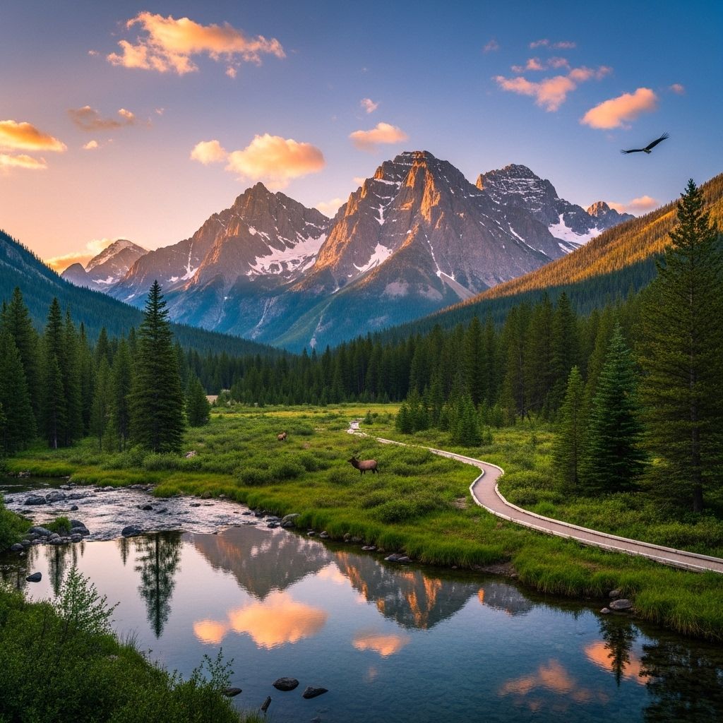 Soaring canyons and alpine meadows await in these protected landscapes with wildlife.