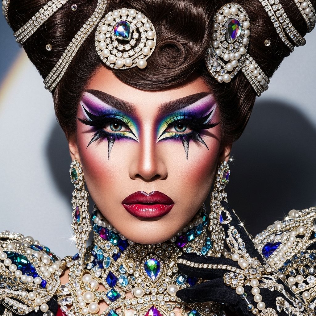 Explore the artistry and bold beauty of Yuhua Hamasaki’s most iconic drag makeup transformations for Cosmo Queens.