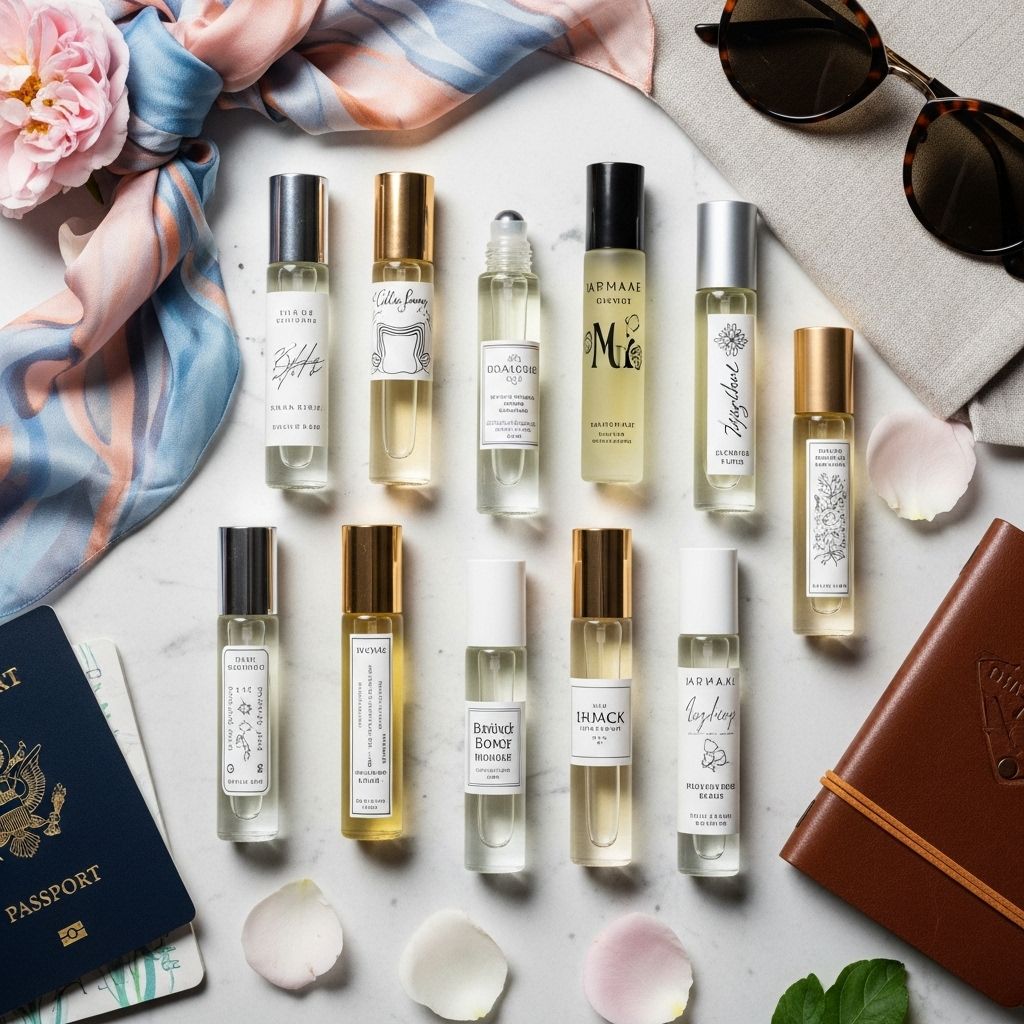 Discover floral, woody, and gourmand scents in compact rollerballs for quick fragrance refreshes anytime, anywhere.
