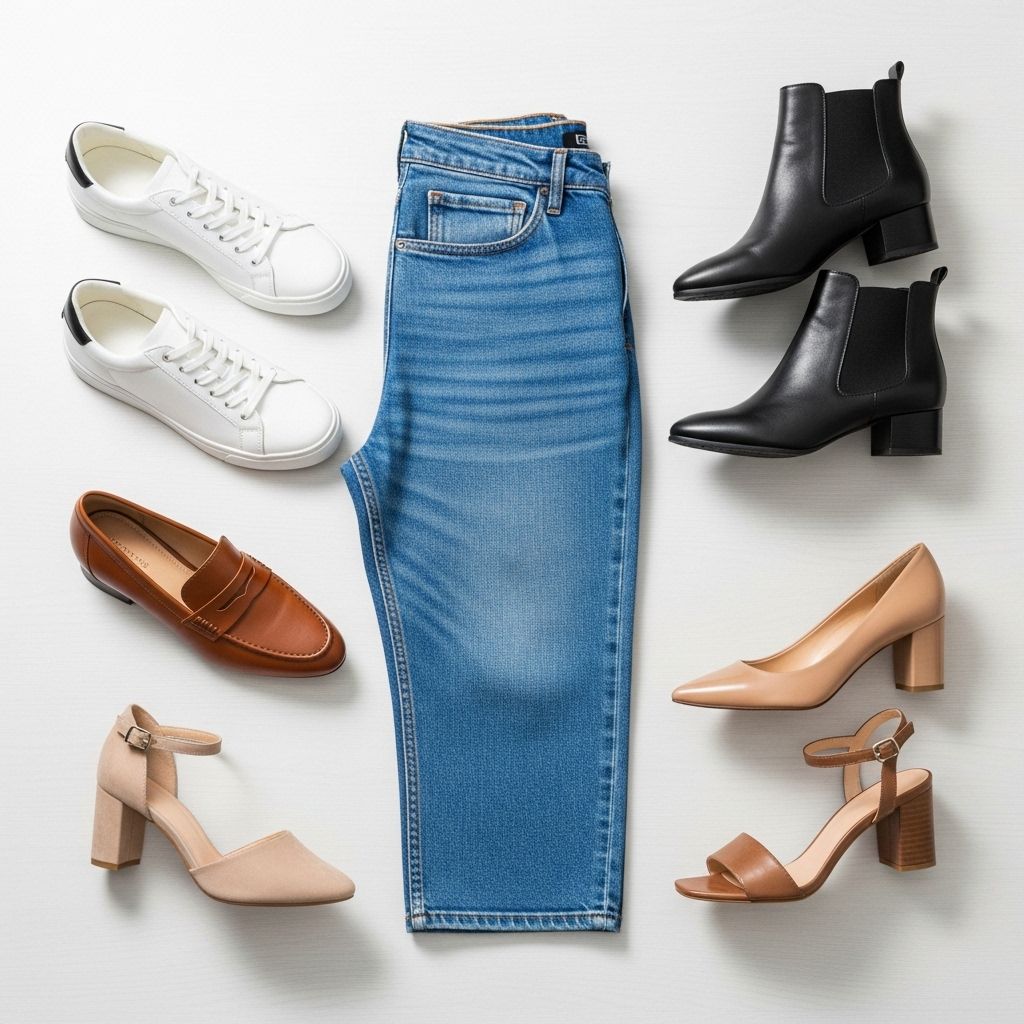 Upgrade your denim game with shoe styles that pair perfectly with straight-leg jeans for every occasion and season.