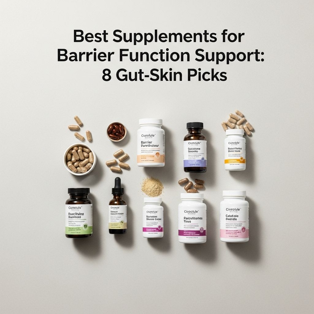 Best Supplements for Barrier Function Support: Gut and Skin Health Insights Harness natural nutrients to restore protective layers and soothe your complexion.