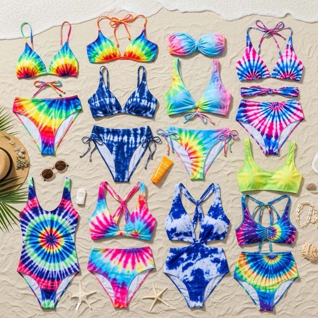 Embrace vibrant colors and bold prints with the ultimate roundup of tie-dye swimsuits for every body, every style, and every summer occasion.