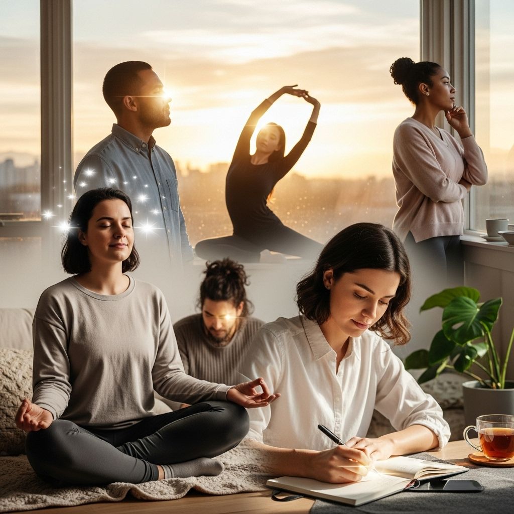 Embed supportive self-talk into everyday pauses to cultivate lasting confidence.