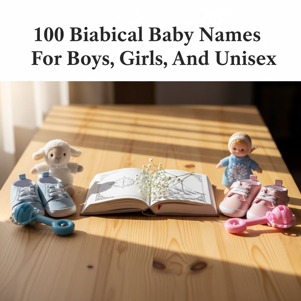 100 Timeless Biblical Baby Names for Boys and Girls Roots in ancient tales lend each choice a powerful backstory and enduring significance.