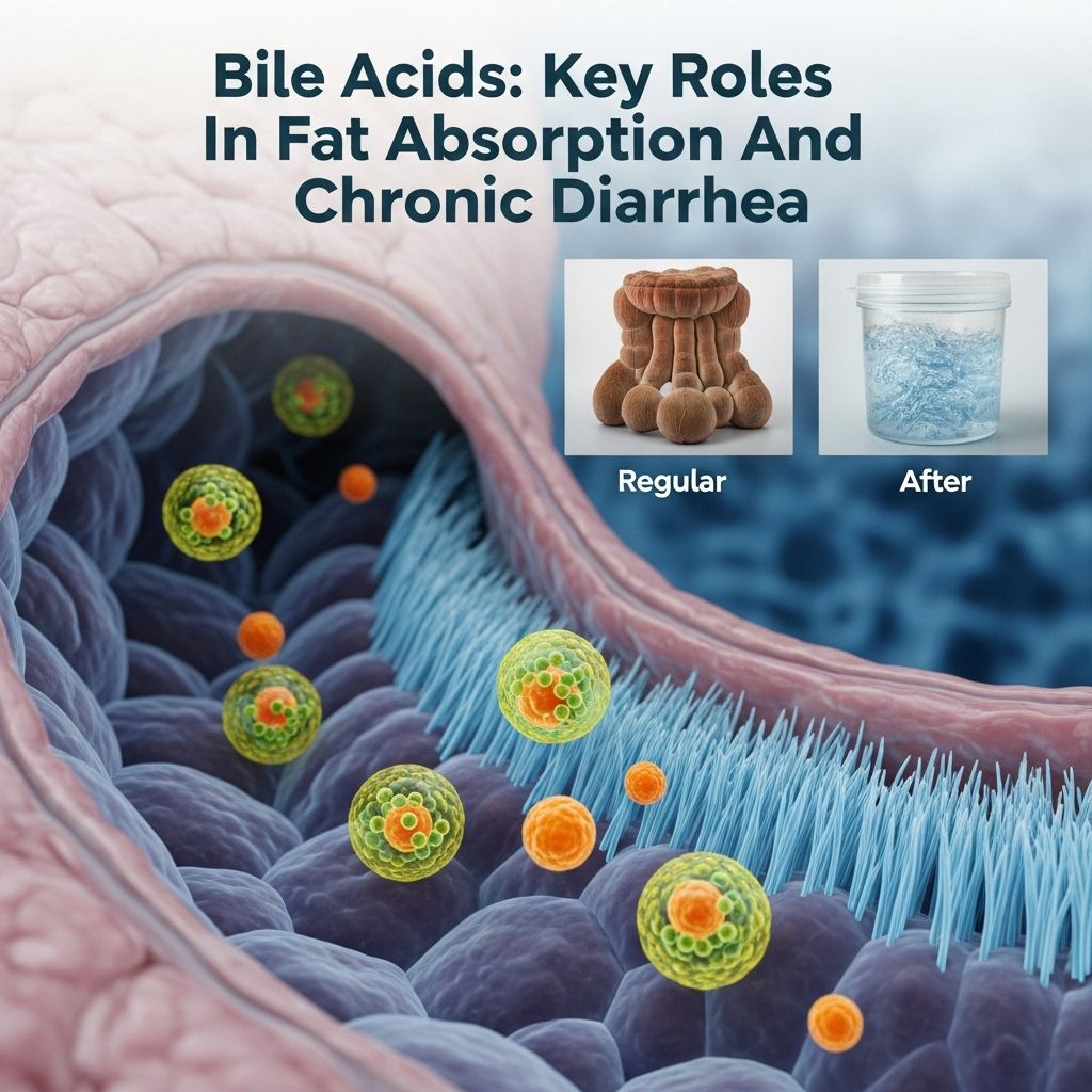 Bile Acids in Fat Digestion and Their Link to Chronic Diarrhea: Mechanisms, Disorders, and Clinical Insights Imbalances in digestive signals can disrupt fat uptake and cause chronic diarrhea.