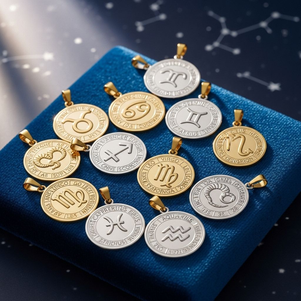 Celebrate cosmic identity and personal meaning with these custom zodiac pendants—hand-crafted, astrologically curated, and perfect for gifting.