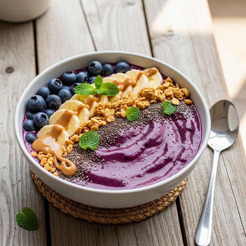 Dive into the vibrant world of blueberry smoothie bowls—packed with nutrition, customizable toppings, and delicious simplicity.