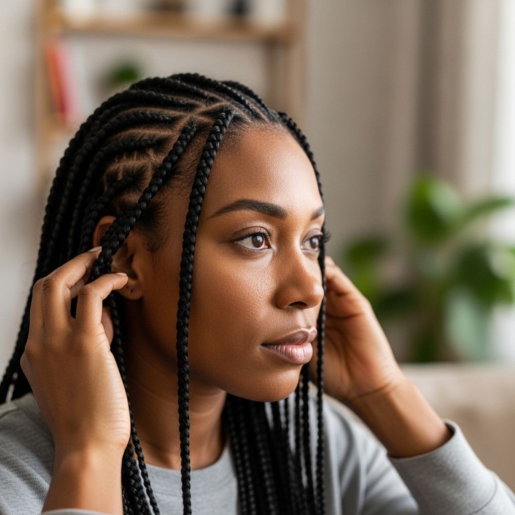 How quarantine changed my hair routine—and what box braids taught me about patience, identity, and self-care.