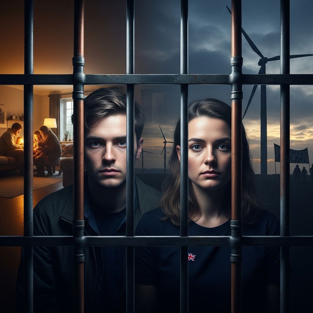 Climate activists face prison terms after pushing for home insulation and sustainable energy in the UK.