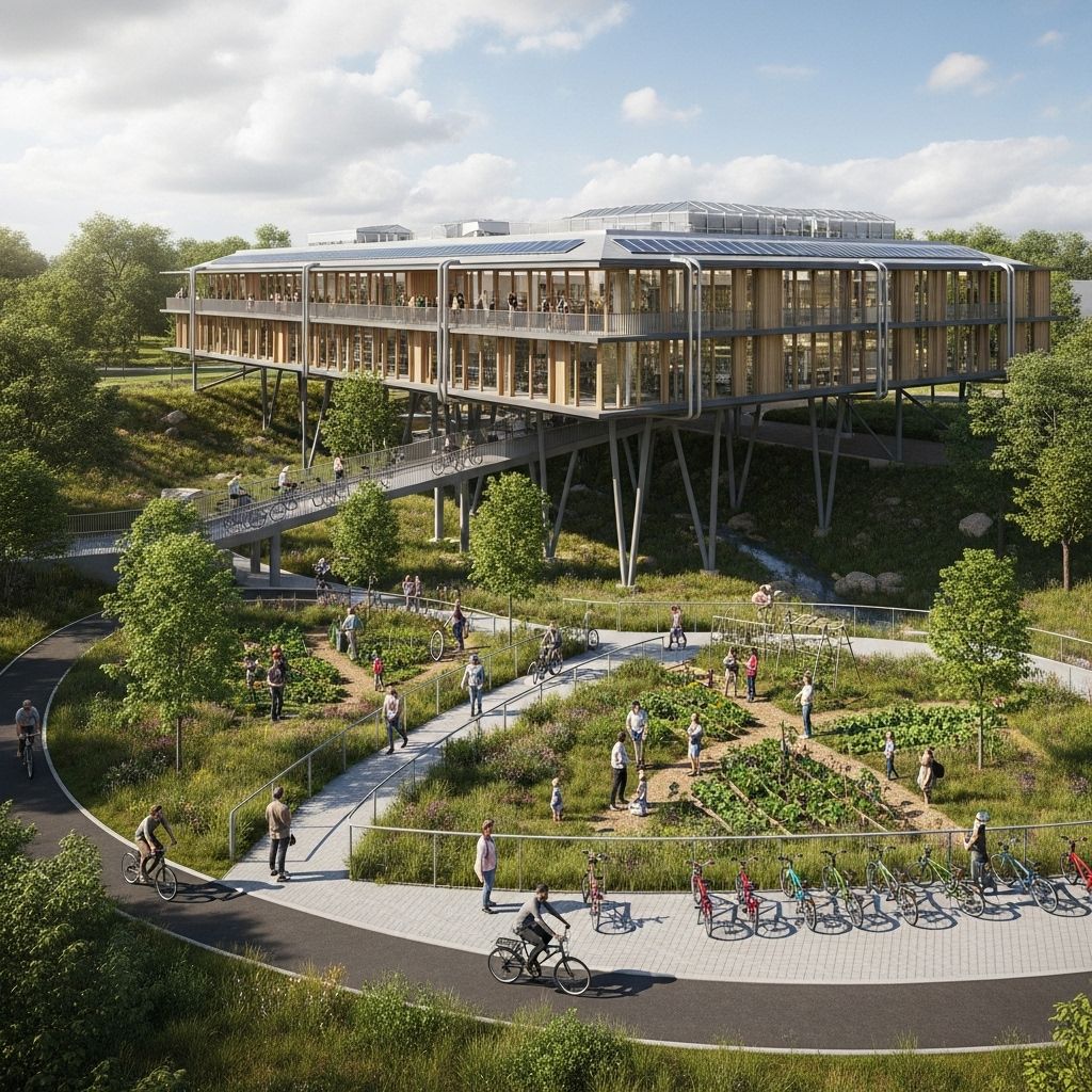 Brompton Bicycle reimagines manufacturing with a flood-resilient, community-integrated factory set on a Kent floodplain.