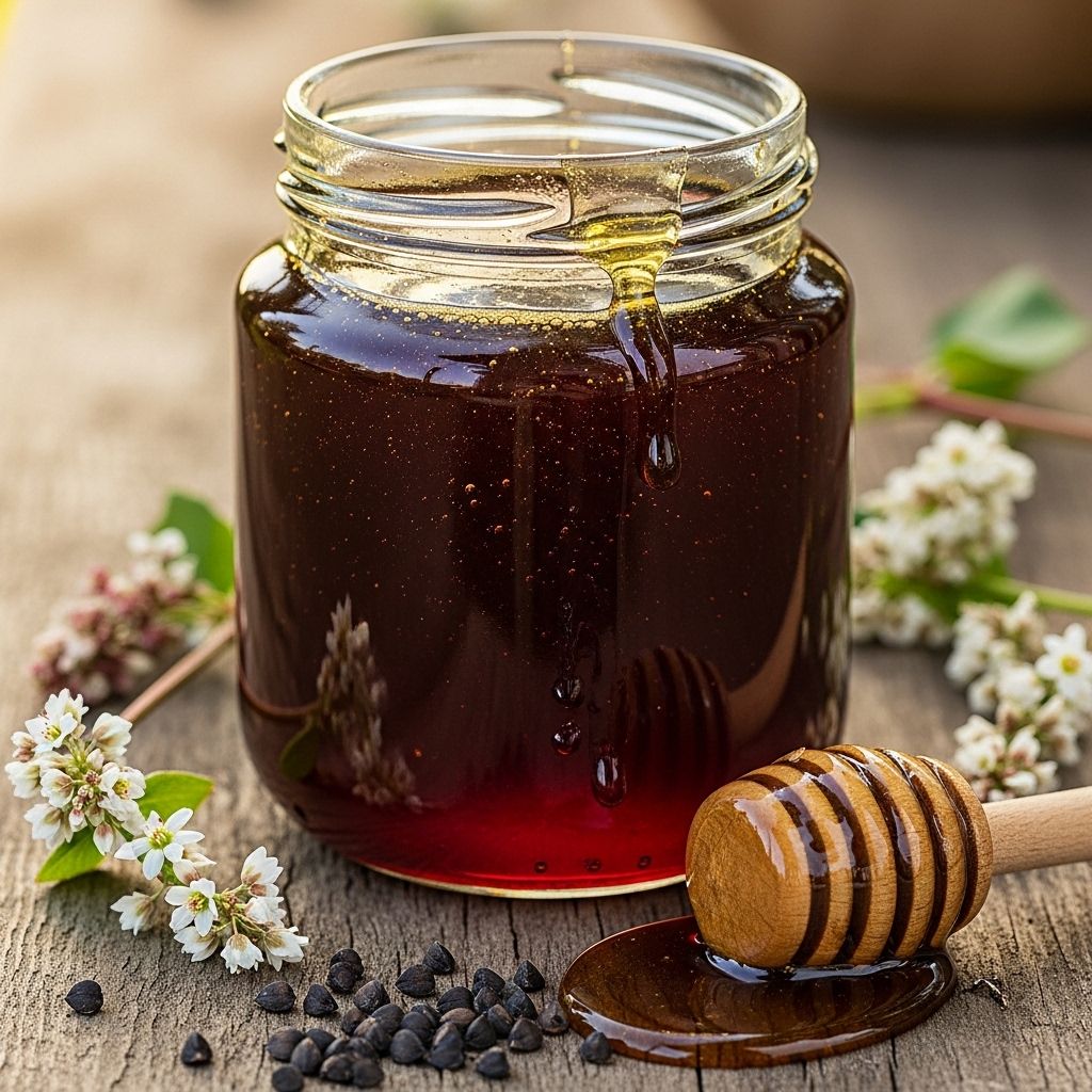 Buckwheat Honey: Unveiling Its Benefits, Uses, and Distinctive Taste Explore the rich flavor, health benefits, and culinary versatility of buckwheat honey—a dark, antioxidant powerhouse.