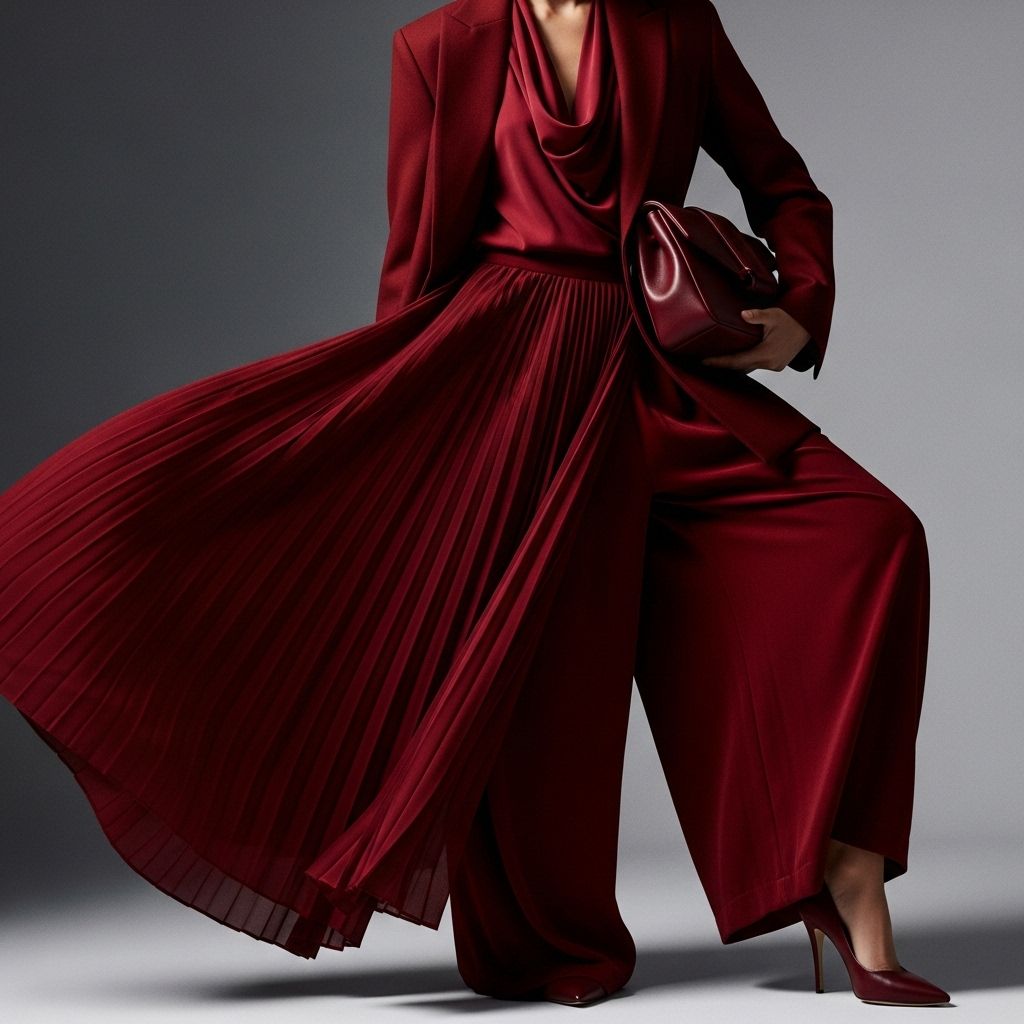 Burgundy isn’t just a fall favorite—it’s the new everyday neutral dominating celebrity runways and street style for 2025.