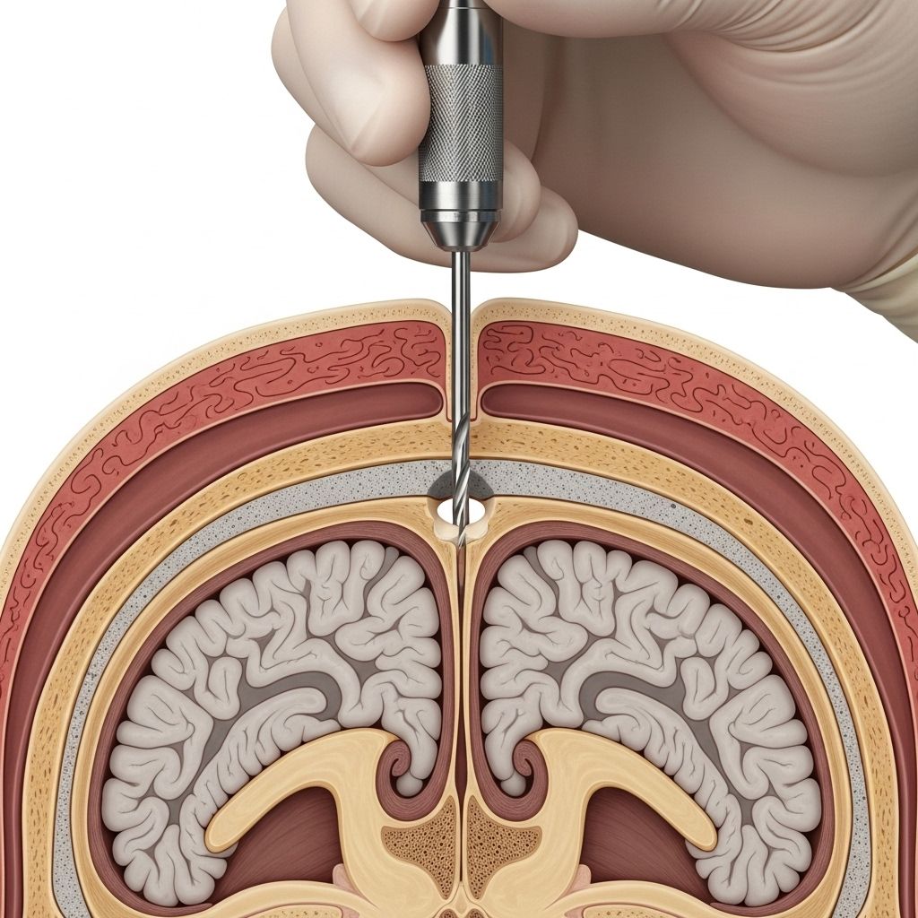 Understand how burr holes are used in neurosurgery, including their purpose, procedure, risks and what to expect during recovery.