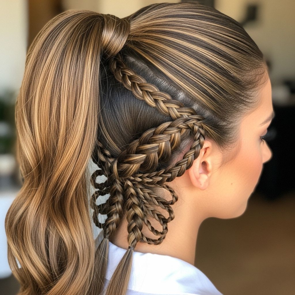Transform your protective style with the eye-catching butterfly braided ponytail using expert techniques, color, and accessories.