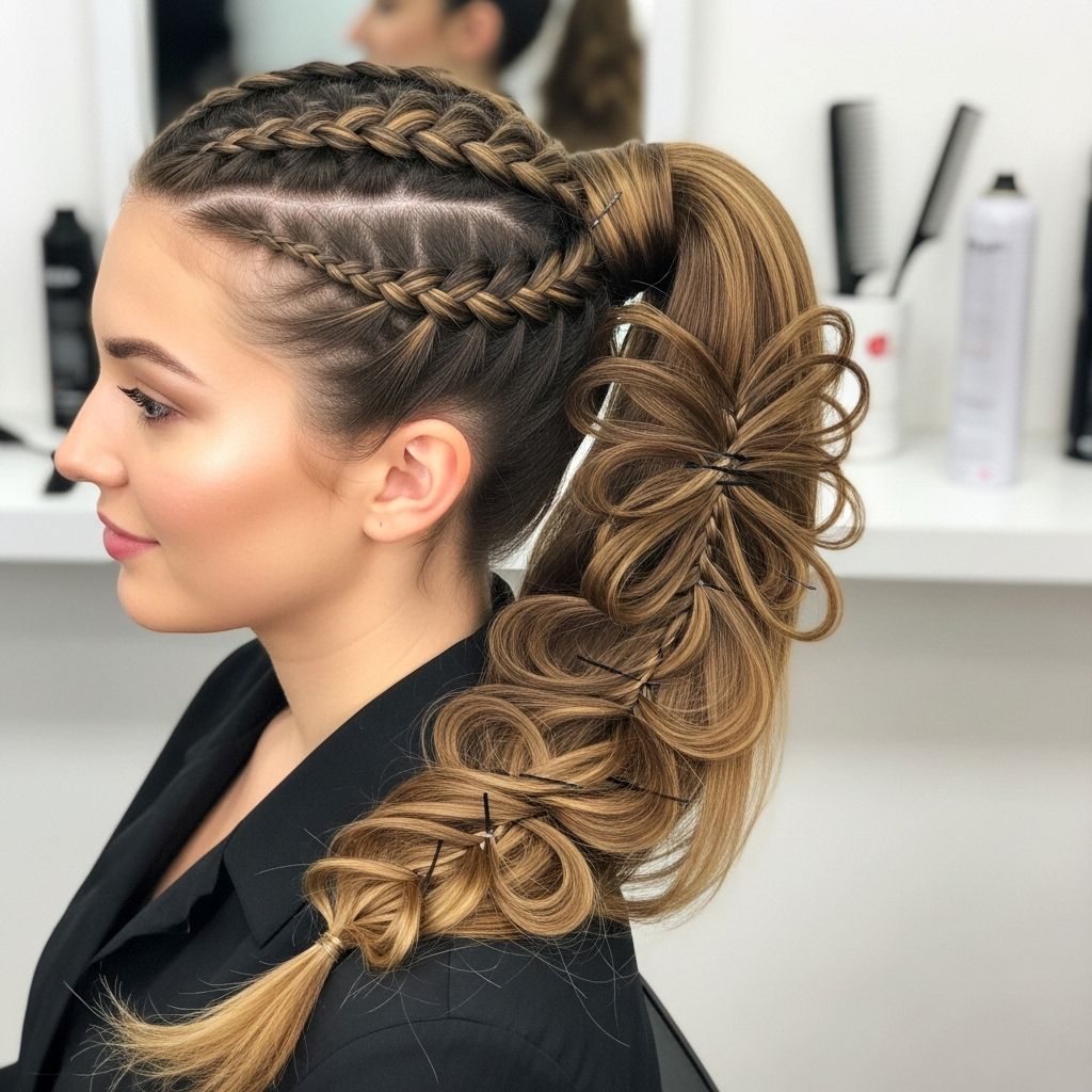 Transform your protective style with the eye-catching butterfly braided ponytail using expert techniques, color, and accessories.