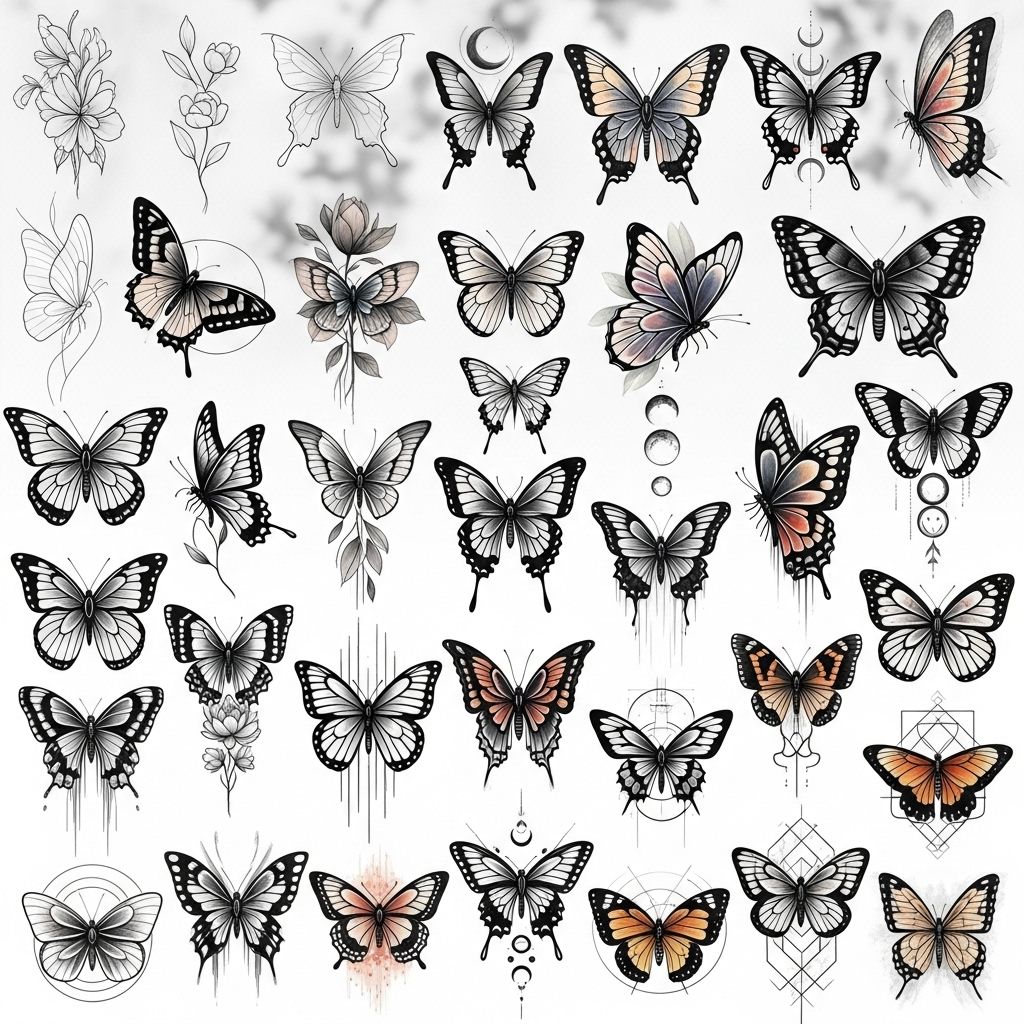 Explore the artistry, symbolism, and placement tips for butterfly tattoos, with 45 captivating ideas for inspiration.