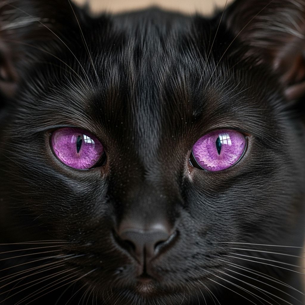 Feline lilac tints arise from light and optical effects, not an actual genetic color.