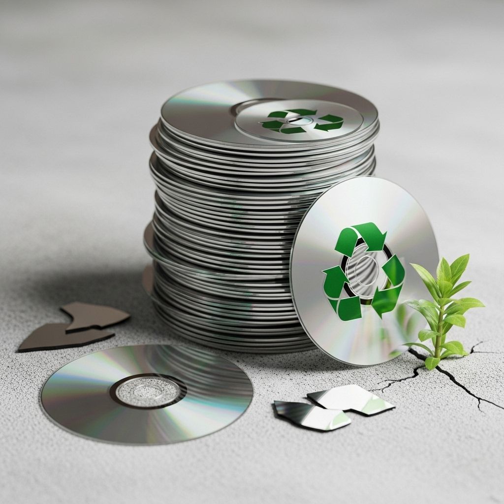 Discover sustainable strategies for recycling CDs and DVDs, including reusing, upcycling, and proper disposal methods.