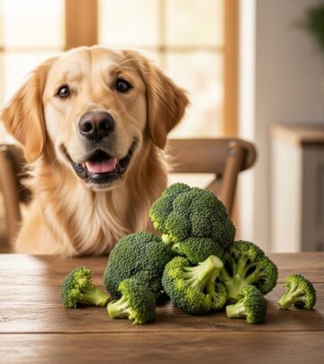 Treat your pup to a crunchy source of fiber and antioxidants, but keep portions small.